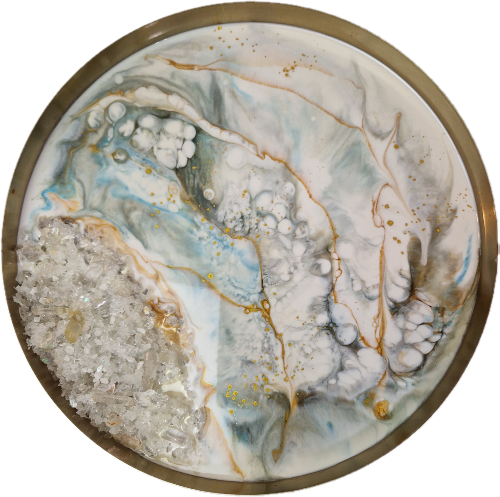 personalizowany zegar żywiczny