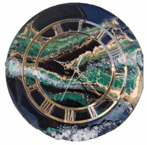 zegar z żywicy epoksydowej