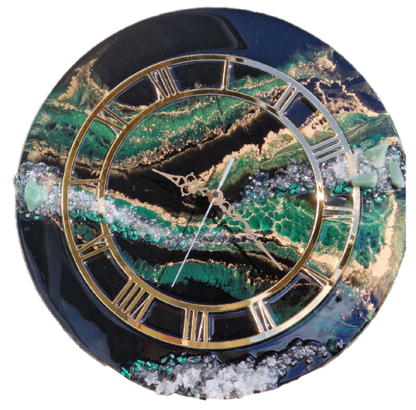 zegar z żywicy epoksydowej