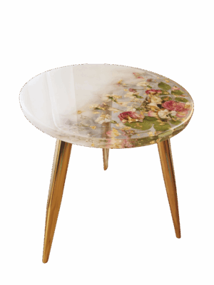 Stolik z kwiatami, 35 cm